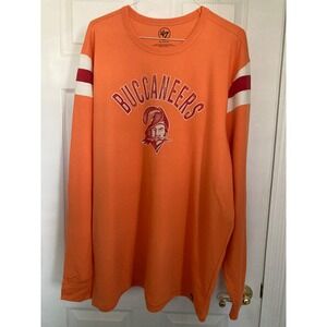 Men's 3XL NWT Tampa Bay Buccaneers '47 Orange Franklin Rooted Long Sleeve TShirt